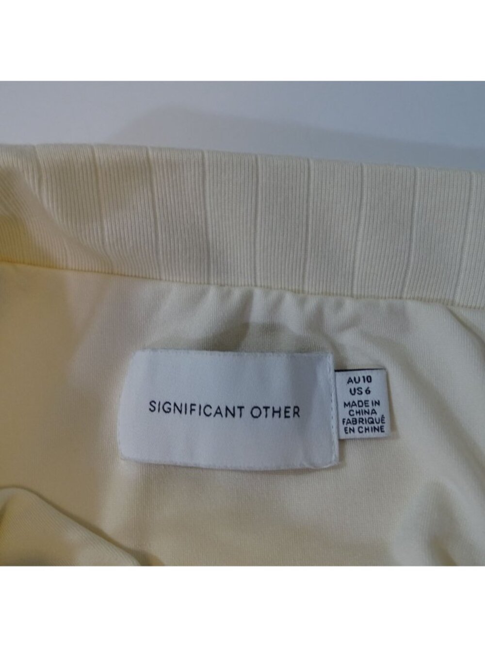 Significant Other Odelia Ivory Long Sleeve Midi Dress Twist Front Women Size 6 - Picture 6 of 14